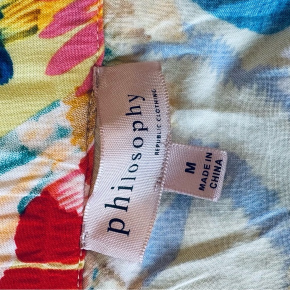 Philosophy -Tropical Parrot Maxi Skirt Size M. Viscose fabric - Picture 5 of 8